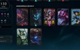 CONTA LOL 6 ANOS 130 SKINS UNRANKED + WILD RIFT ESMERALDA 1