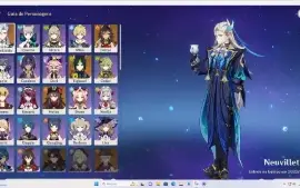 Conta genshin AR 52 Neuvillette+assinatura,Hu tao+assinatura