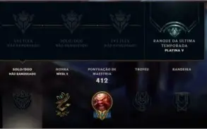 Conta league of legends, platina V, todos os heros