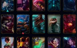 Conta League of Legends, mais de 100 skins.