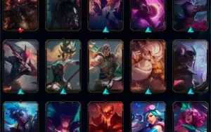 Conta League of Legends, mais de 100 skins.