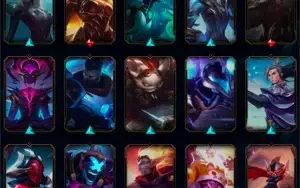 Conta League of Legends, mais de 100 skins.