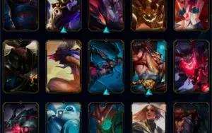 Conta League of Legends, mais de 100 skins.