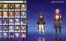 Conta Genshin Impact Ar55 Com 8 T5 + 7 Armas T5 Hutao+Homa