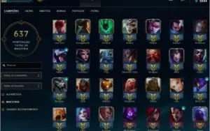 Conta de Lol com 435 Skins