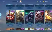 Conta mobile legends, todos heróis e todos emblemas lv60