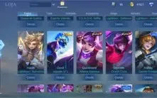 Conta mobile legends, todos heróis e todos emblemas lv60