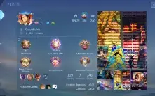 Conta mobile legends, todos heróis e todos emblemas lv60