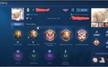 Conta Mobile Legends. 66 campeões e 73 Skins