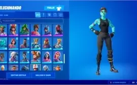 conta fortnite com muitas skins raras e com picareta minty