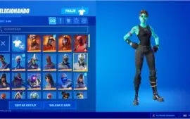 conta fortnite com muitas skins raras e com picareta minty