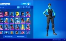 conta fortnite com muitas skins raras e com picareta minty
