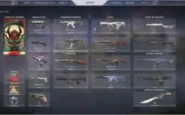 CONTA VALORANT COM MUITAS SKINS! 25K DE VP GASTOS EM SKIN!