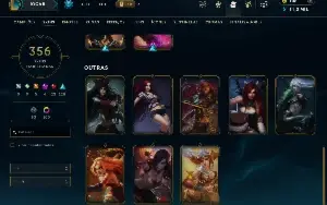 Conta 2013 - Main katarina com todos campeões e 356 skins
