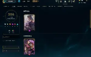 Conta 2013 - Main katarina com todos campeões e 356 skins