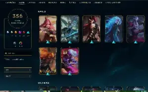 Conta 2013 - Main katarina com todos campeões e 356 skins