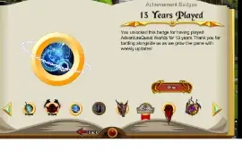 conta adventure quest world ( 13 anos )