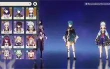 Conta Genshim com Ayaka, Kokomi, Diluc e Shogun full buildad