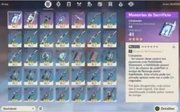 Conta Genshin *AR 7* Diluc e sucrose e 5 itens 4 estrelas