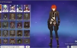 Conta Genshin *AR 7* Diluc e sucrose e 5 itens 4 estrelas