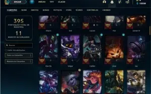 Conta diamante 1 com 89 PDL, 96 Champs e 38 Skins