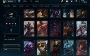 Conta diamante 1 com 89 PDL, 96 Champs e 38 Skins