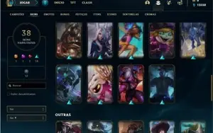 Conta diamante 1 com 89 PDL, 96 Champs e 38 Skins