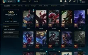 Conta diamante 1 com 89 PDL, 96 Champs e 38 Skins
