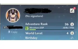 Conta Genshin AR 36 Com 4 Personagens 5 Estrelas