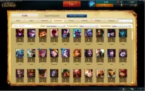 Conta Gold V, 137 champs (todos), 74 skins (Incluindo raras)