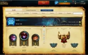 Conta Gold V, 137 champs (todos), 74 skins (Incluindo raras)