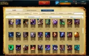 Conta Gold V, 137 champs (todos), 74 skins (Incluindo raras)