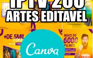 Pack Templates Iptv Editavel no Canva