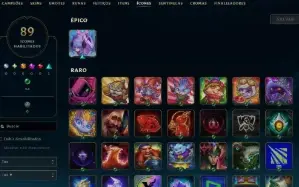 Conta Lol Bronze, 28 Skins, 2 Ultimate, 1 Mitica, 2 Lendaria