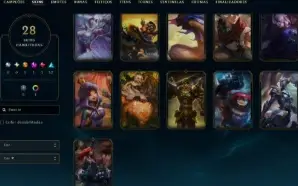 Conta Lol Bronze, 28 Skins, 2 Ultimate, 1 Mitica, 2 Lendaria