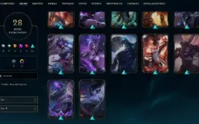 Conta Lol Bronze, 28 Skins, 2 Ultimate, 1 Mitica, 2 Lendaria