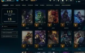 Conta Lol Bronze, 28 Skins, 2 Ultimate, 1 Mitica, 2 Lendaria