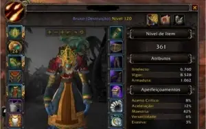 Conta de WoW Com Bruxo 120 iLvL 360 Missões Adiantadas