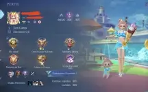 Conta com 115 skins, 67 heróis, nível celestial 31