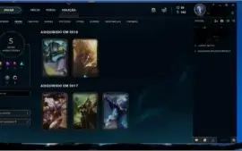 Conta league of legends lvl 65