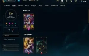 Conta prata 3 com 75 Champs, 30 skins, 6 Cromas, 115 Icones,