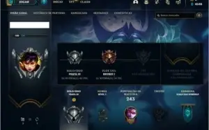 Conta prata 3 com 75 Champs, 30 skins, 6 Cromas, 115 Icones,