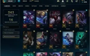 Conta prata 3 com 75 Champs, 30 skins, 6 Cromas, 115 Icones,