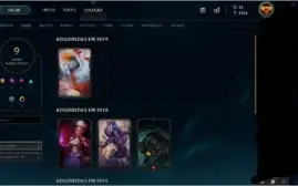 Vendo conta de LOL - LVL 49 com 9 skins