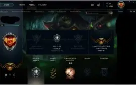 Vendo conta de LOL - LVL 49 com 9 skins