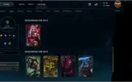 Vendo conta de LOL - LVL 49 com 9 skins