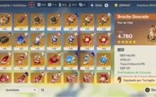 Conta Genshin 12 Personage 5* - 5 armas 5* - Quase todos 4*