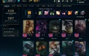 Bronze 4 com TODOS os champs e 134 Skins ( ADC / SUP / TOP )