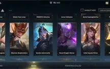 Wild rift: acc level 40 com 78 skins