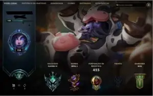 CONTA PLATINA LOL S9 TODOS CAMPEOES